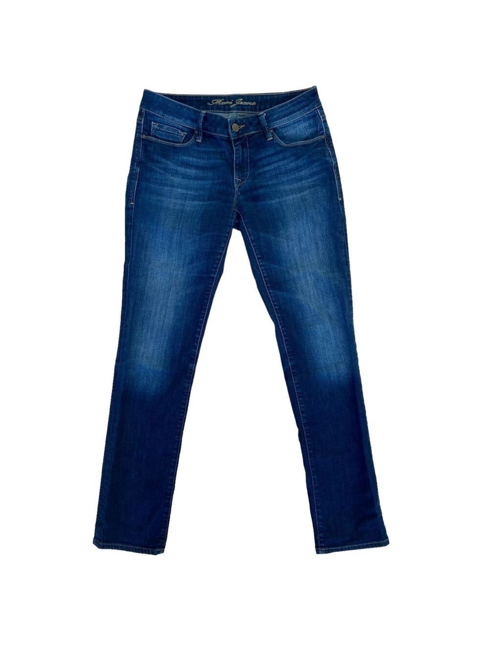 Mavi Emma jeans blue mid rise waist slim boyfriend fit lightweight denim size 27
